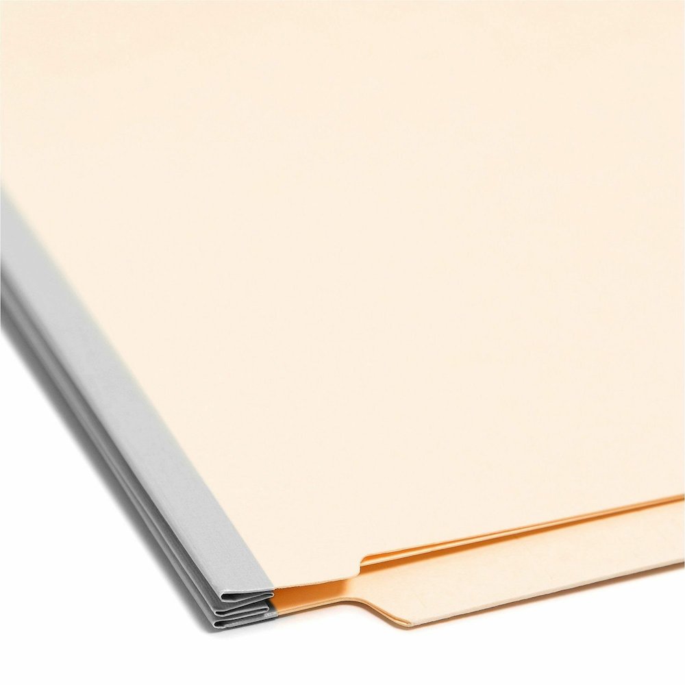 Smead Legal Recycled Classification Folder - 8 1/2" x 14" - 2" Expansion - 2 x 2B Fastener - 2" for Folder - End Tab Location - 2 Divider - 18 pt. - Pressboard - Manila - 10% Recycled - 10 / Box. Picture 3