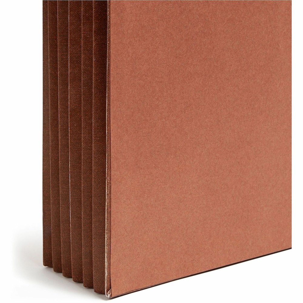 Smead Legal Recycled File Wallet - 8 1/2" x 14" - 5 1/4" Expansion - End Tab Location - 12.5 pt. - Redrope - Flap, Tear Resistant, Rounded Corner, Reinforced Gusset - 30% Recycled - 10 / Box. Picture 3