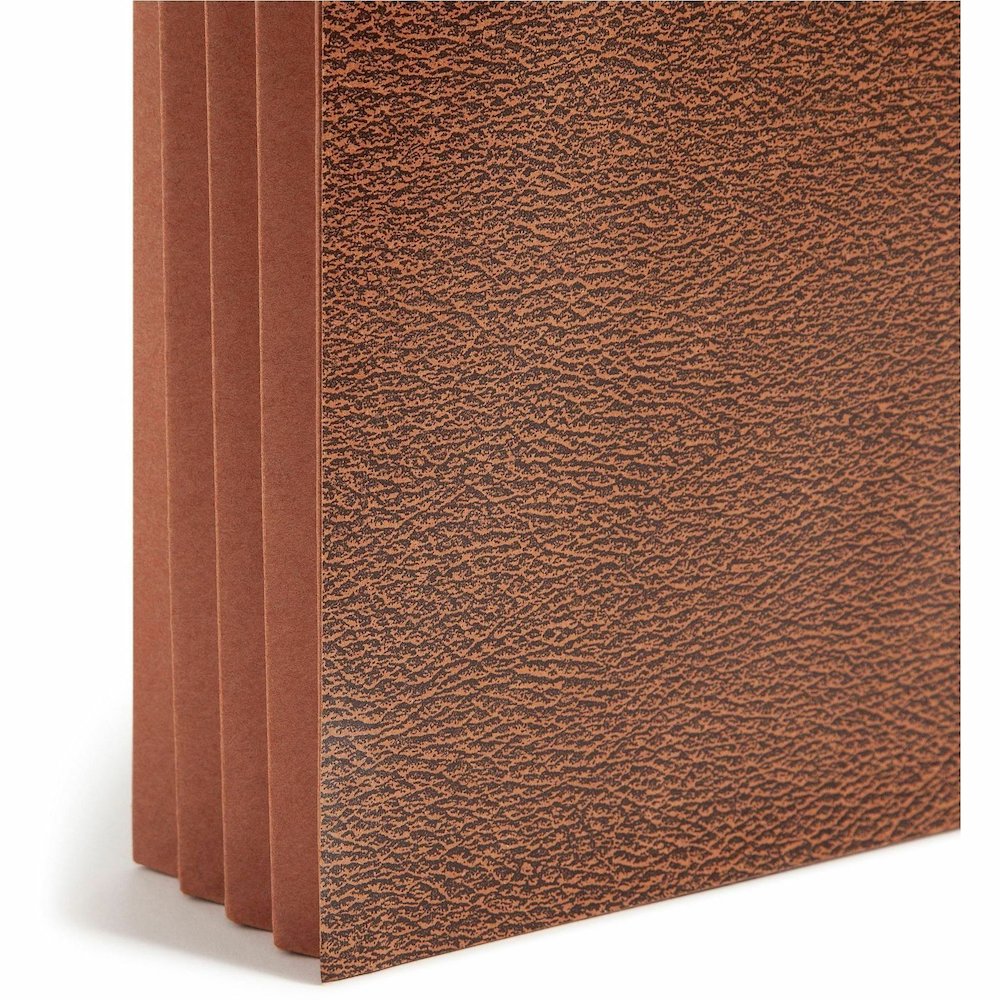 Smead Legal Recycled File Wallet - 8 1/2" x 14" - 3 1/2" Expansion - Redrope - Elastic Closure, Reinforced Gusset, Flap - 30% Recycled - 1 Each. Picture 3
