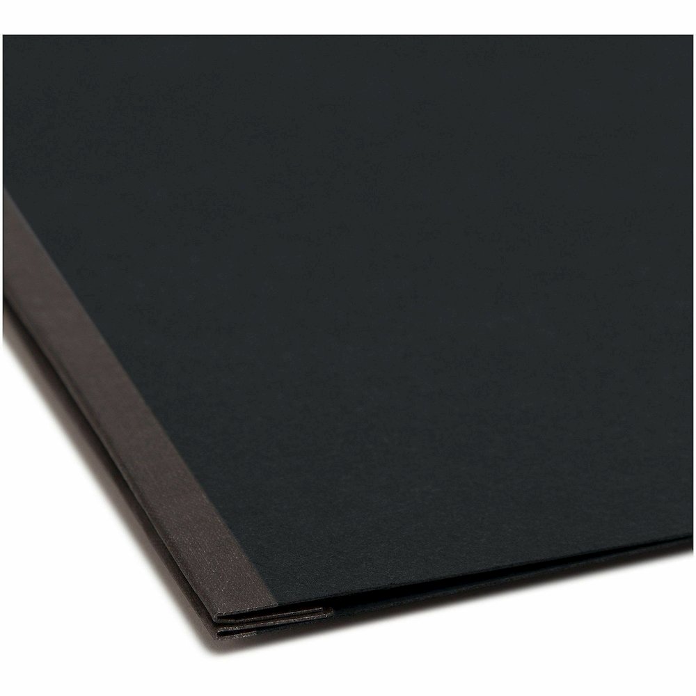 Smead Premium Pressboard Ledger Yes Fastener Folder - 11" x 17" - 3" Expansion - 1 Fastener - 3" for Folder - 25 pt. - Pressboard - Black - Reinforced Hinge, Heavy Duty, Moisture Resistant, Stain Resi. Picture 3
