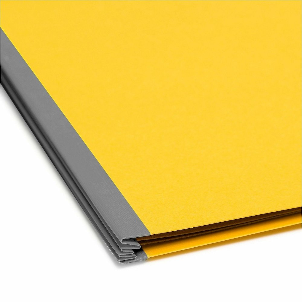 Smead SafeSHIELD 2/5 Tab Cut Letter Recycled Classification Folder - 8 1/2" x 11" - 2" Expansion - 2 x 2S Fastener - 2" Fastener Capacity - Top Tab Location - Right of Center Tab Position - 2 Divider . Picture 3
