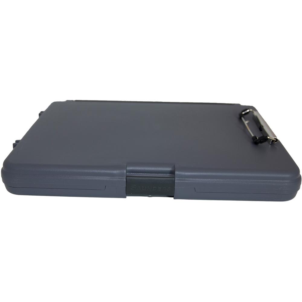 Saunders Workmate Storage Clipboard - 0.50" Clip Capacity - Polypropylene - Gray, Charcoal - 1 Each. Picture 6