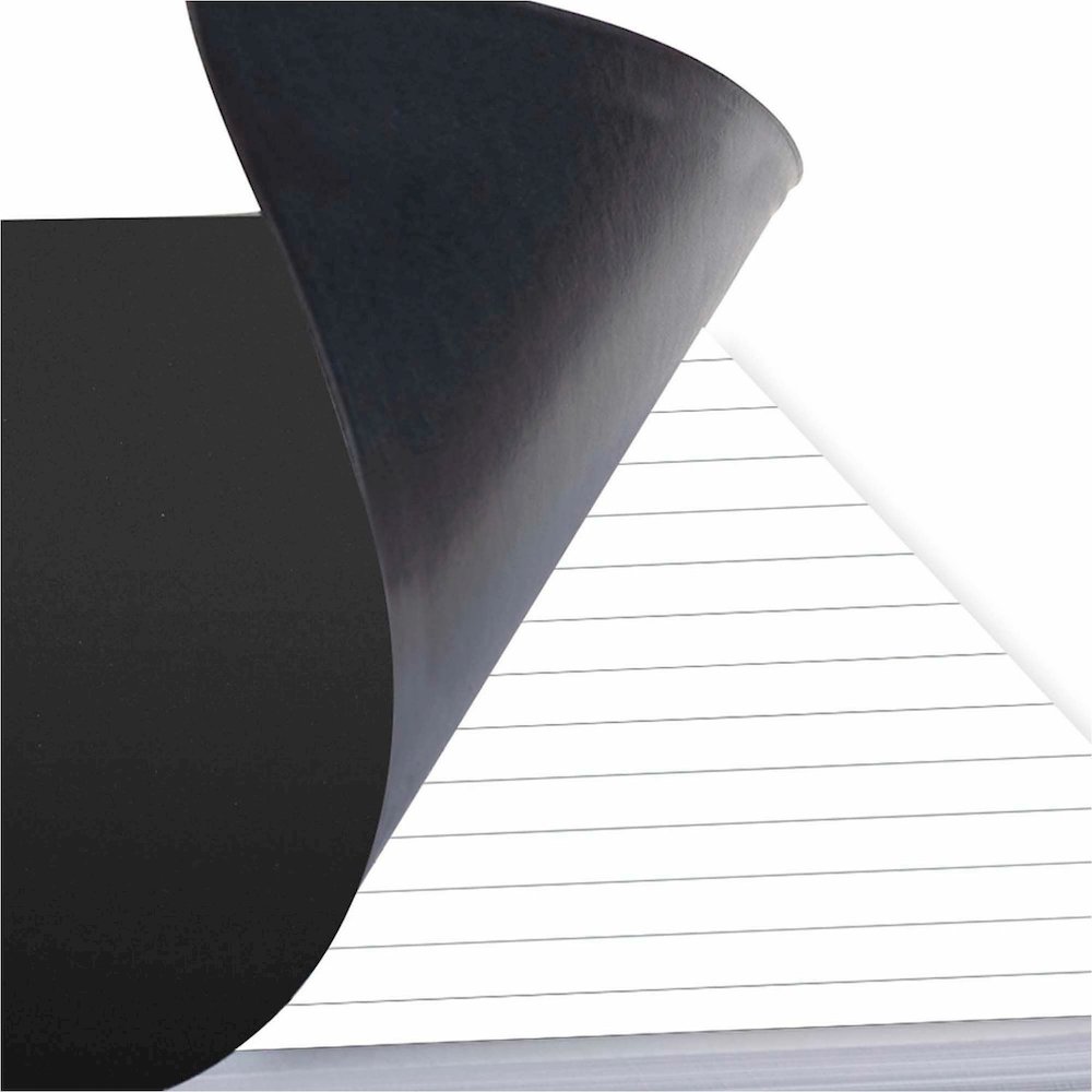 Cambridge Limited Business Notebooks - 80 Sheets - Wire Bound - Legal Ruled Front Ruling - 0.28" Ruled - 20 lb Basis Weight - 8 1/4" x 11" Sheet Size - Black Binding - Black Linen Cover - Perforated, . Picture 3