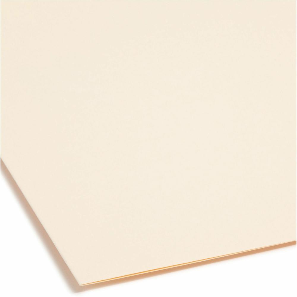Smead SuperTab 1/3 Tab Cut Legal Recycled Fastener Folder - 8 1/2" x 14" - 3/4" Expansion - 2 x 2K Fastener(s) - Top Tab Location - Right of Center Tab Position - Manila - 10% Recycled - 50 / Box. Picture 3