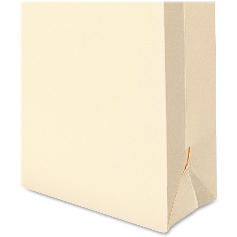 Smead Straight Tab Cut Letter Recycled File Jacket - 8 1/2" x 11" - 2" Expansion - Top Tab Location - 11 pt. - 2 Plys - Manila - Acid-free, Slip Resistant, Reinforced Tab - 100% Recycled - 50 / Box. Picture 6