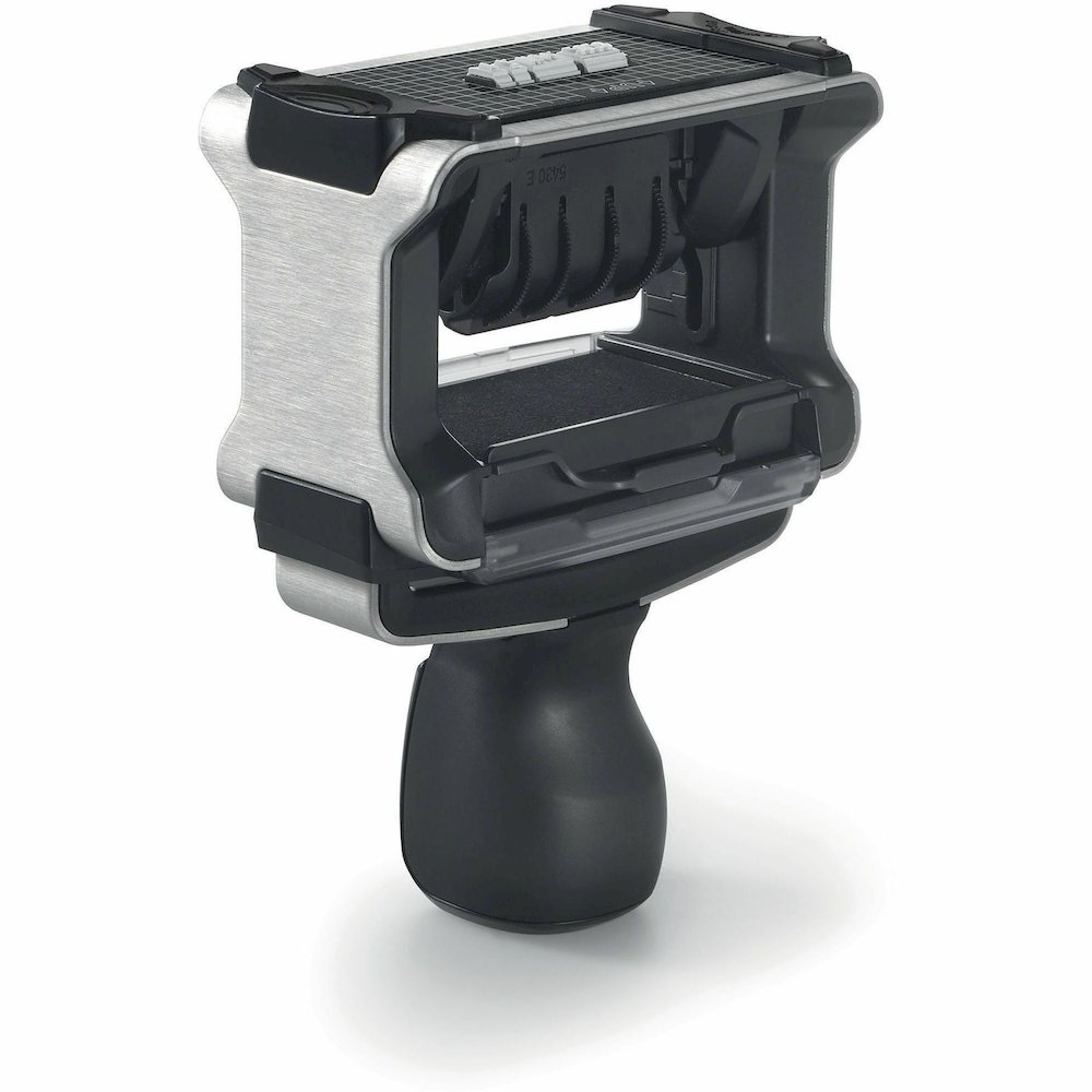 Trodat Professional 5-in-1 Date Stamp - Date Stamp - ENTERED, PAID, FAXED, RECEIVED - 10000 Impression(s) - Blue, Red - Recycled - 1 Each. Picture 3