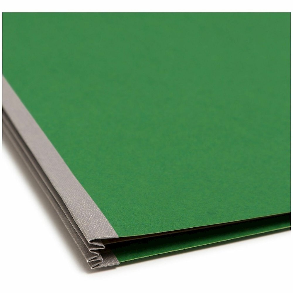 Smead SafeSHIELD 2/5 Tab Cut Letter Recycled Classification Folder - 8 1/2" x 11" - 2" Expansion - 2 x 2S Fastener - 2" for Folder, Divider - Top Tab Location - Right of Center Tab Position - 2 Divide. Picture 3