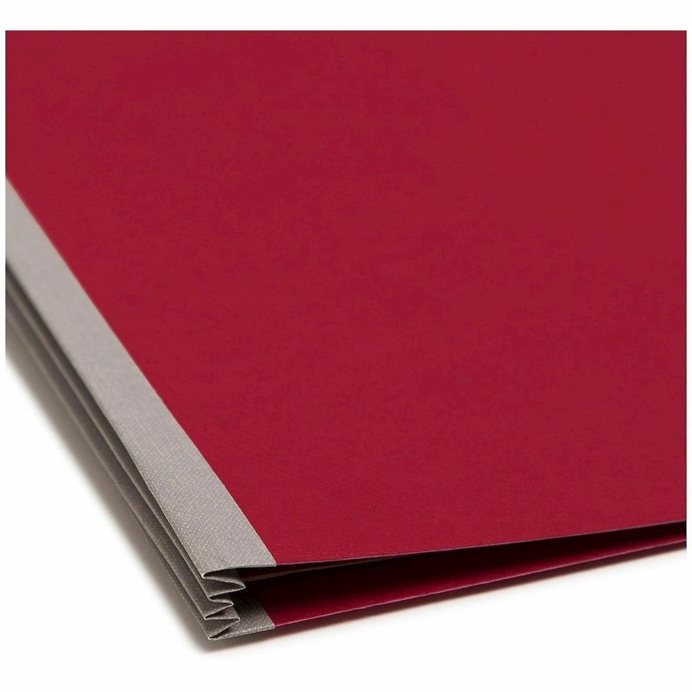 Smead SafeSHIELD 2/5 Tab Cut Letter Recycled Classification Folder - 8 1/2" x 11" - 2" Expansion - 2 x 2S Fastener - 2" for Folder, Divider - Top Tab Location - Right of Center Tab Position - 2 Divide. Picture 3
