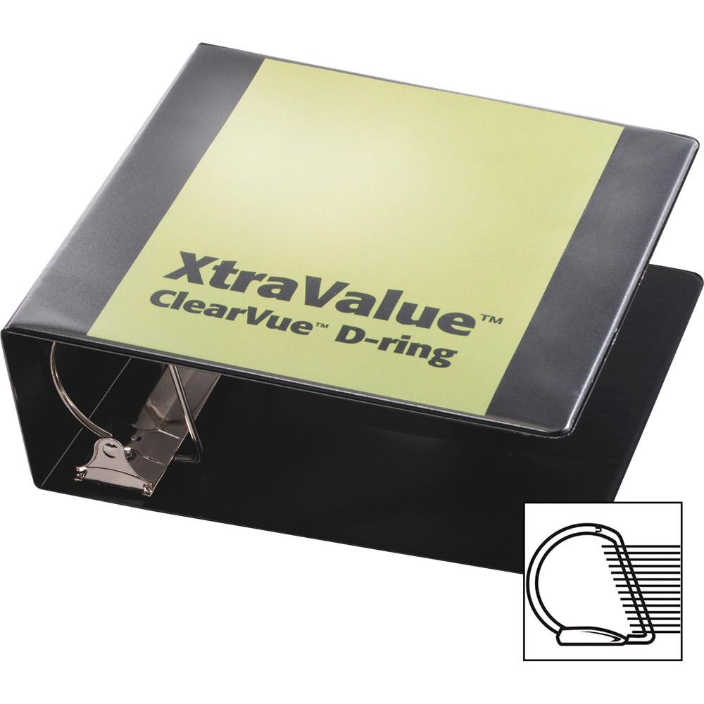 Cardinal Performer ClearVue Slant-D Ring Binder - 4" Binder Capacity - Letter - 8 1/2" x 11" Sheet Size - 835 Sheet Capacity - 3 3/5" Spine Width - 3 x D-Ring Fastener(s) - 2 Inside Front & Back Pocke. Picture 3