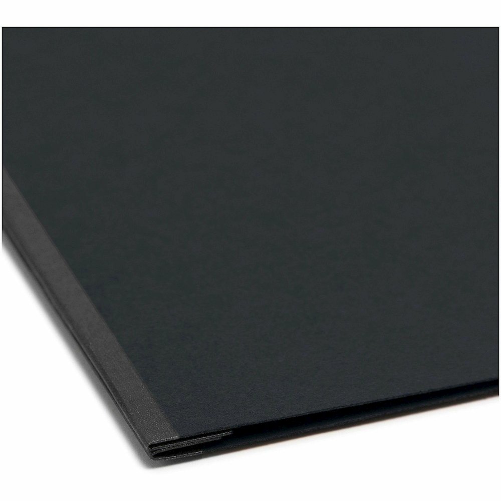 Smead Tabloid Recycled Report Cover - 11" x 17" - 3" Expansion - 1 Fastener - 25 pt. - Pressboard - Black - Metal Compressor, Hinged - 100% Paper Recycled - 1 Each. Picture 3