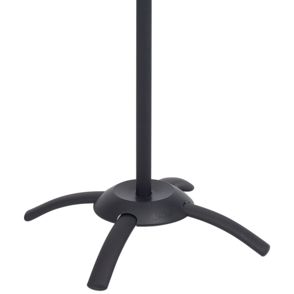 Alba Black Coat Stand - 10 Pegs - 68.9" Height x 19.7" Width - for Coat, Umbrella, Clothes - Metal - Black - Powder Coated - 1 Each. Picture 3