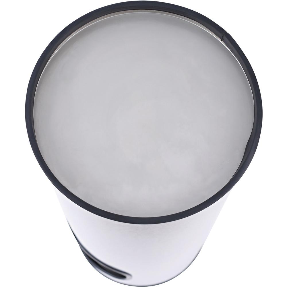 Genuine Joe Fire-safe 3-Gallon Ashtray Receptacle - 3 gal Capacity - Removable Lid, Fire-Safe, Compact - Aluminum, Stainless Steel - Stainless Steel - 1 Each. Picture 3