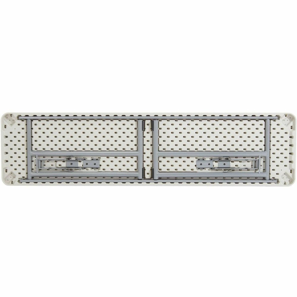 National Public Seating BT1800 Series Seminar Folding Tables - Speckled Gray, Textured Top - Gray Cantilever, Textured, Powder Coated Base - 700 lb Capacity - 72" Table Top Length x 18" Table Top Widt. Picture 3