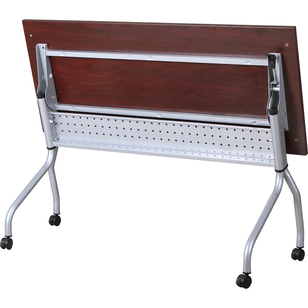 Lorell Flip Top Training Table - Rectangle Top - Four Leg Base - 4 Legs - 23.60" Table Top Width x 72" Table Top Depth - 29.50" Height x 70.88" Width x 23.63" Depth - Training - Assembly Required - Ma. Picture 3