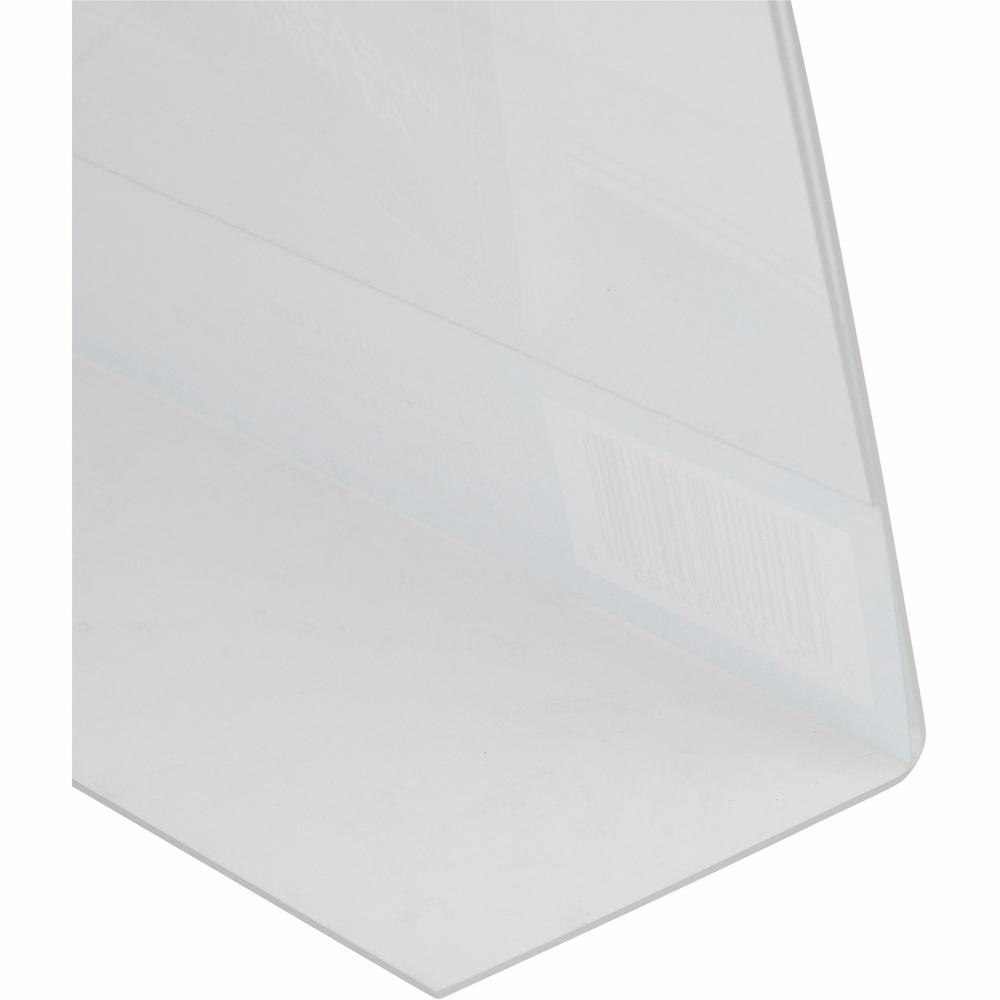 Golite nu-dell Freestanding Sign Holder - 1 Each - 4" Width x 6" Height - Rectangular Shape - Award, Certificate, Photo - Plastic - Clear. Picture 3