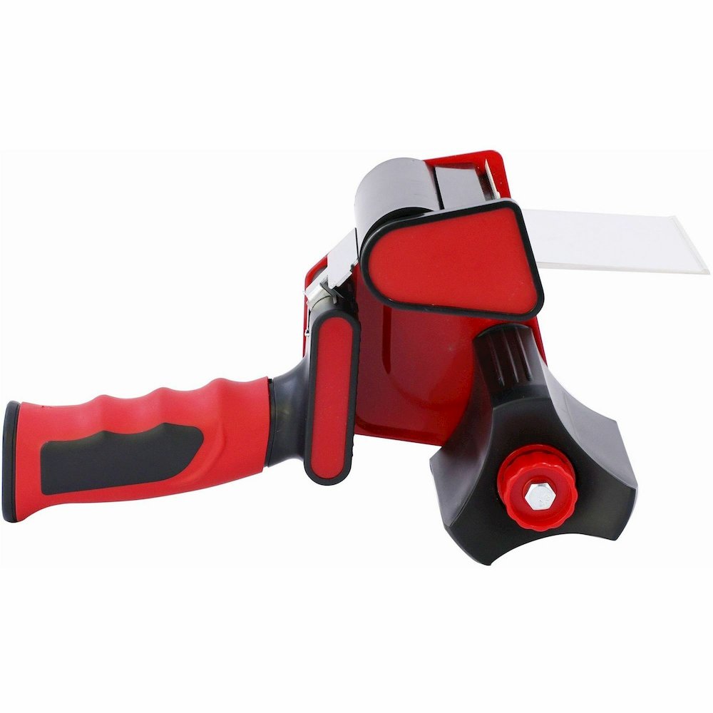 Sparco 3" Packaging Tape Dispenser - 3" Core - Ergonomic Design, Adjustable Tension Mechanism, Durable - Red, Black - 1 Each. Picture 3