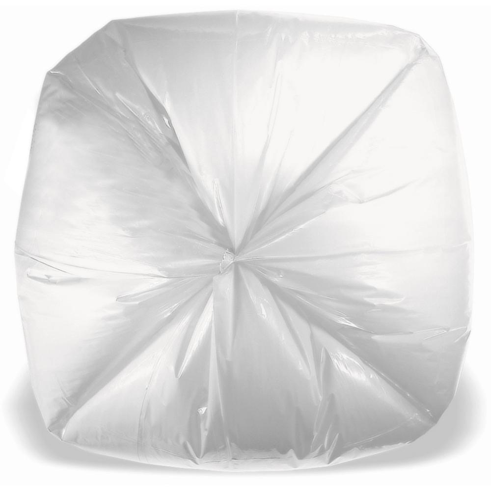 Genuine Joe Low Density White Can Liners - 45 gal Capacity - 46" Length x 40" Width x 0.90 mil (23 Micron) Thickness - Low Density - White - Industrial Trash - Recycled - 100 / Carton. Picture 4