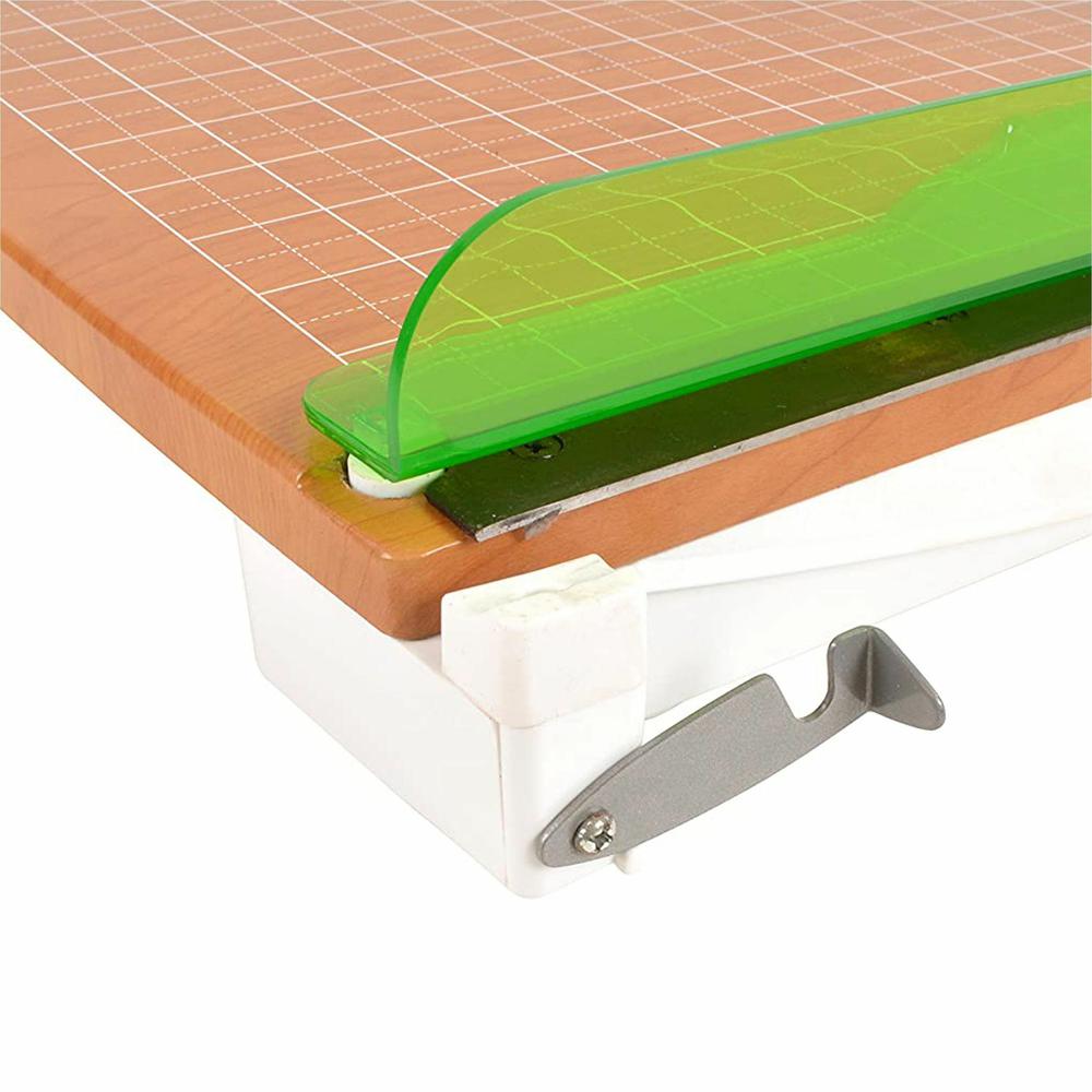 Westcott 18" CarboTitanium Bonded Guillotine Trimmer - 30 Sheet Cutting Capacity - CarboTitanium Blade - 18" Cutting Length - 5.5" Height x 14" Width x 25" Length - Heavy Duty, Lockable, Comfortable, . Picture 2