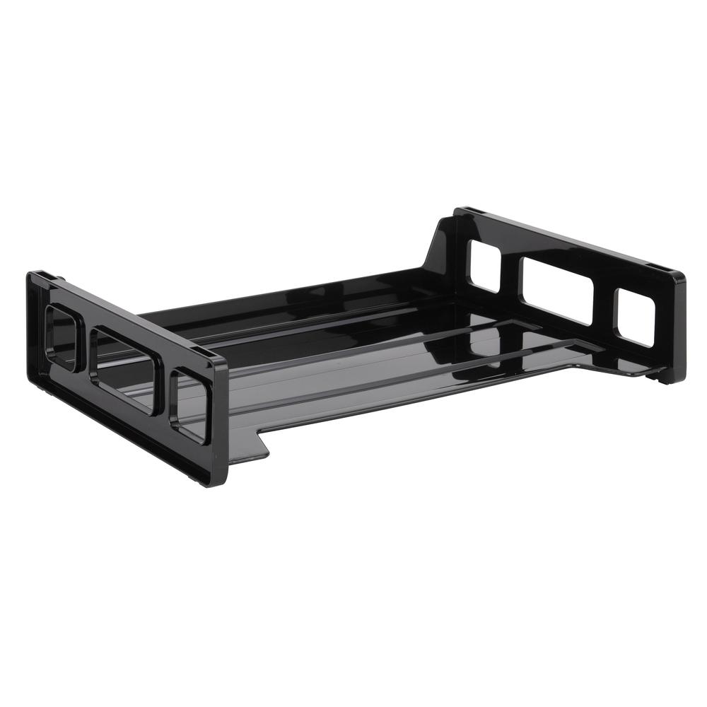 Business Source Smart Sorter Letter Tray/Organizer - 9 Compartment(s) - 14" Height x 13.12" Width x 9.88" Depth - Desktop - Black - 1 Box. Picture 2