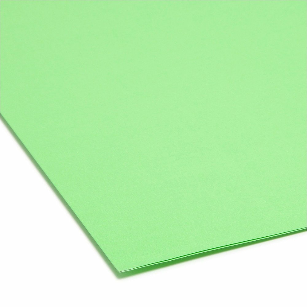 Smead SuperTab 1/3 Tab Cut Letter Recycled Top Tab File Folder - 8 1/2" x 11" - 3/4" Expansion - Top Tab Location - 11 pt. - Bright Purple, Bright Pink, Bright Green, Bright Blue - Labeling Area, Stur. Picture 3