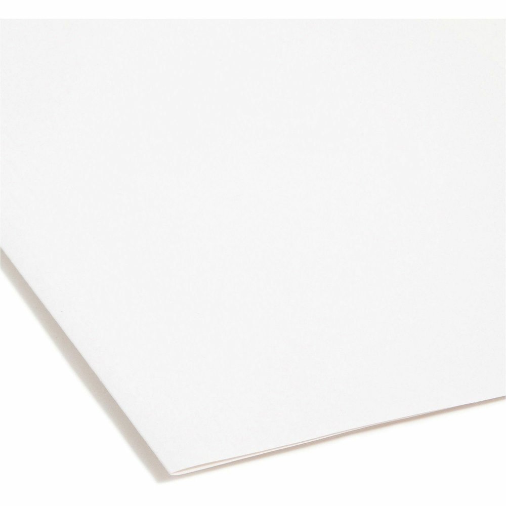 Smead FasTab 1/3 Tab Cut Letter Yes Hanging Folder - 8 1/2" x 11" - Assorted Tab Position - 11 pt. - White - Labeling Area, Write-on Tab, Reinforced Tab, Embossed Tab, Coated Rod Tip - 10% Recycled - . Picture 3