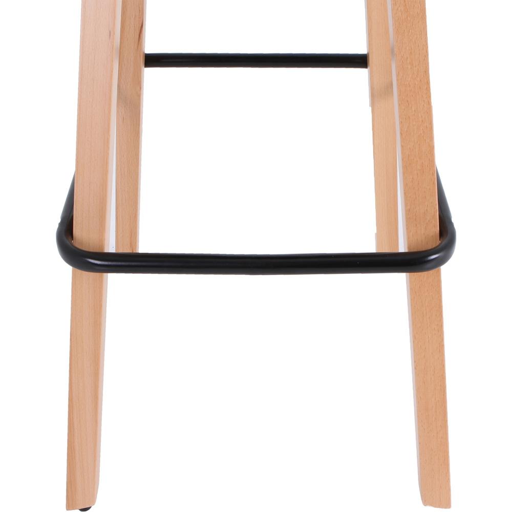 Lorell Modern Low-Back Stool - Low Back - Black - 1 Each. Picture 2