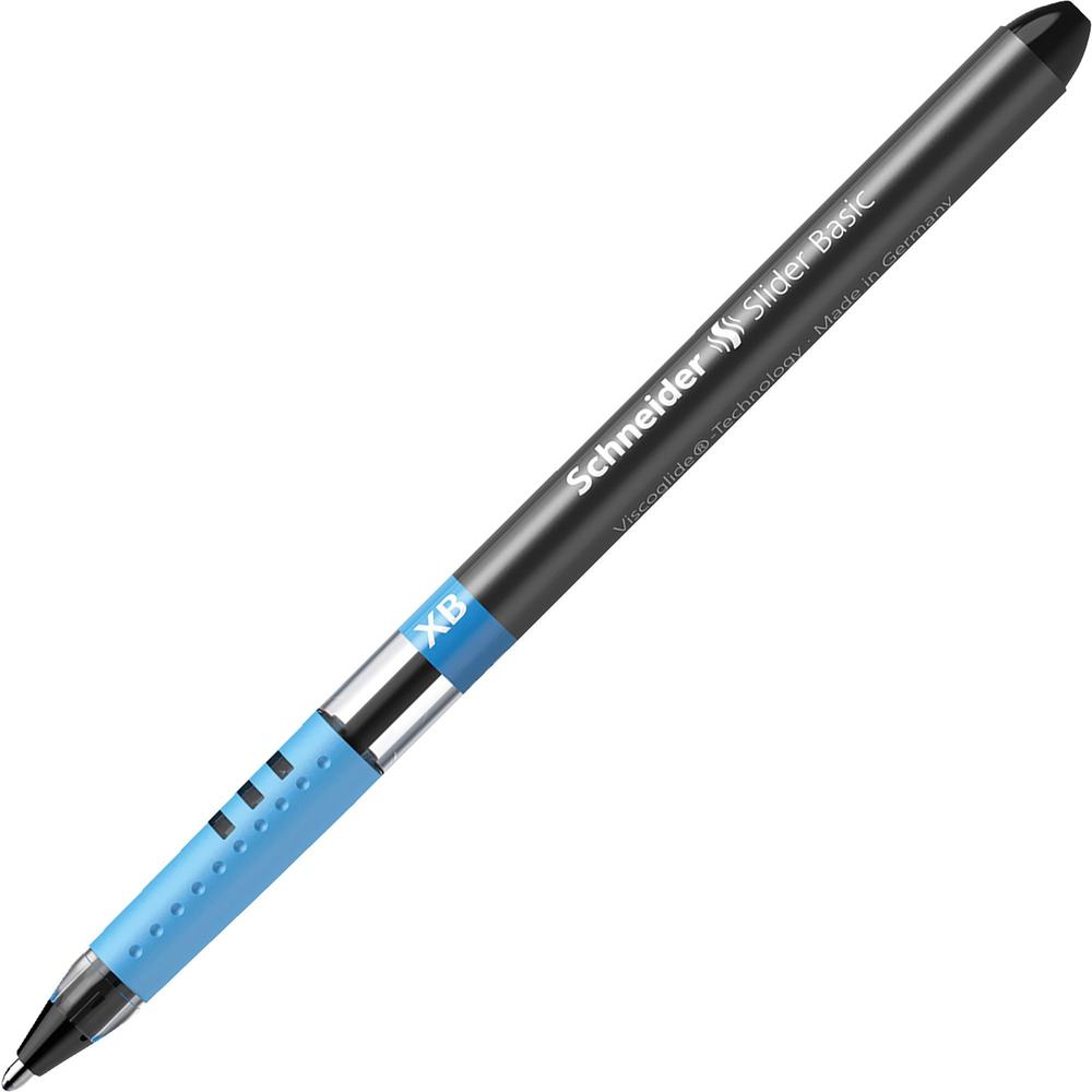 Schneider Slider Basic XB Ballpoint Pen Wallet - Black, Red, Blue, Light Green, Orange, Violet, Pink, Light Blue Ink - Transparent Rubberized, Black, Red, Blue, Light Green, Orange, Violet, Pink, Ligh. Picture 3