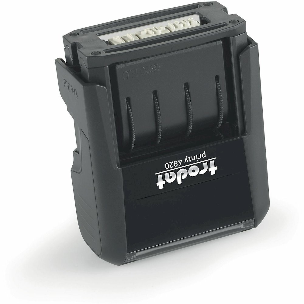 Trodat Date Only Stamp - Date Stamp - 0.38" Impression Width x 1.62" Impression Length - 10000 Impression(s) - Black - Recycled - 1 Each. Picture 3