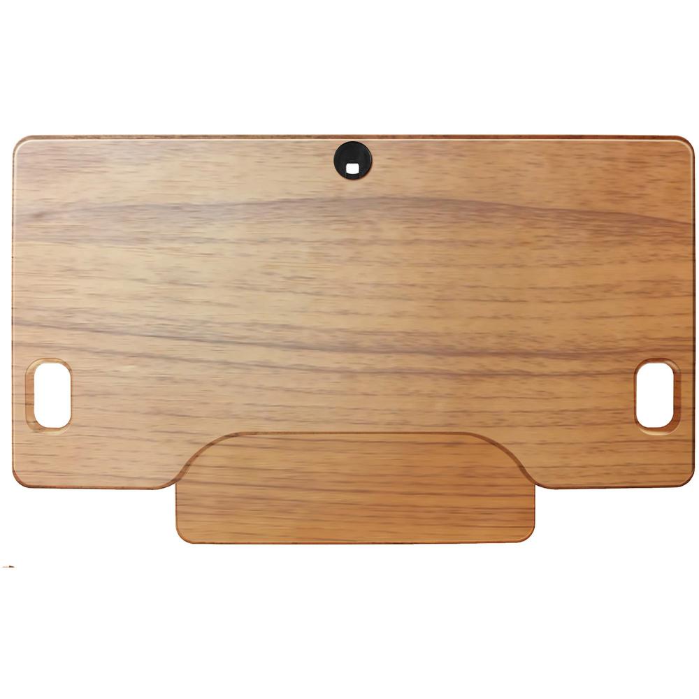 Rocelco DADRT- 46 Sit Stand Desk Riser - Desktop - Teak. Picture 2