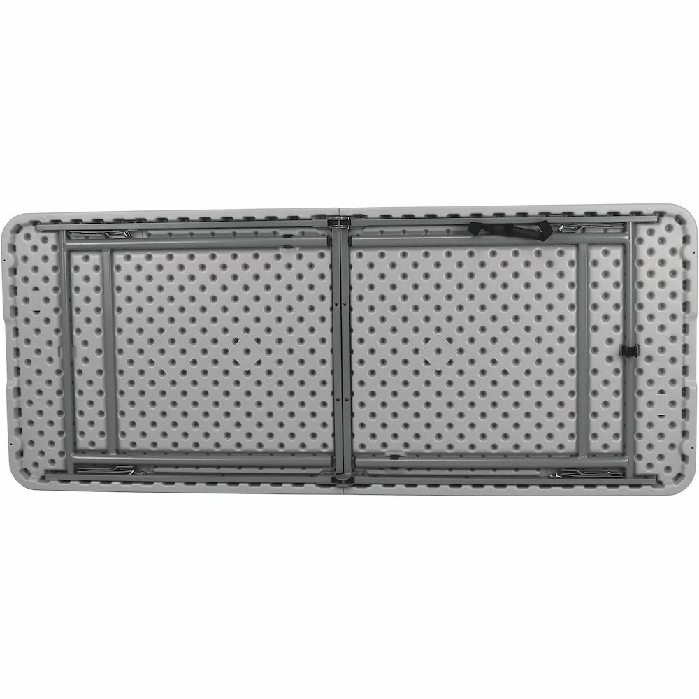 National Public Seating Industrial Fold-in-Half Tables - Speckled Gray Rectangle Top - Four Leg Base - 4 Legs - 700 lb Capacity - 72" Table Top Length x 30" Table Top Width x 1.70" Table Top Thickness. Picture 3