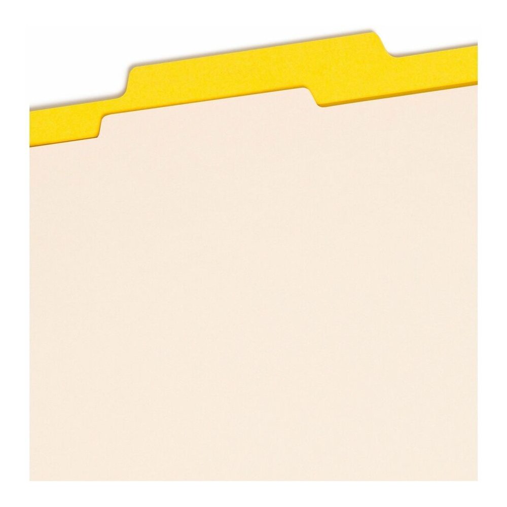 Smead Colored 2/5 Tab Cut Letter Recycled Classification Folder - 8 1/2" x 11" - 2" Expansion - 2 x 2B Fastener - 2" for Folder - Top Tab Location - Right of Center Tab Position - 1 Divider - 14 pt. -. Picture 2