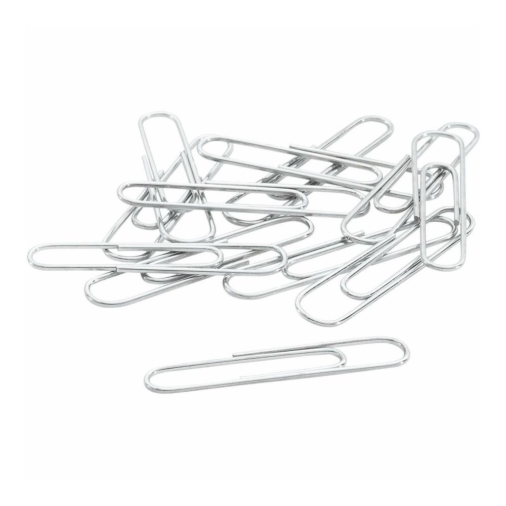 ACCO Premium Paper Clips - No. 1 - 10 Sheet Capacity - Galvanized, Corrosion Resistant - Silver - Metal, Zinc Plated - 100/Box - 10 / Pack. Picture 2
