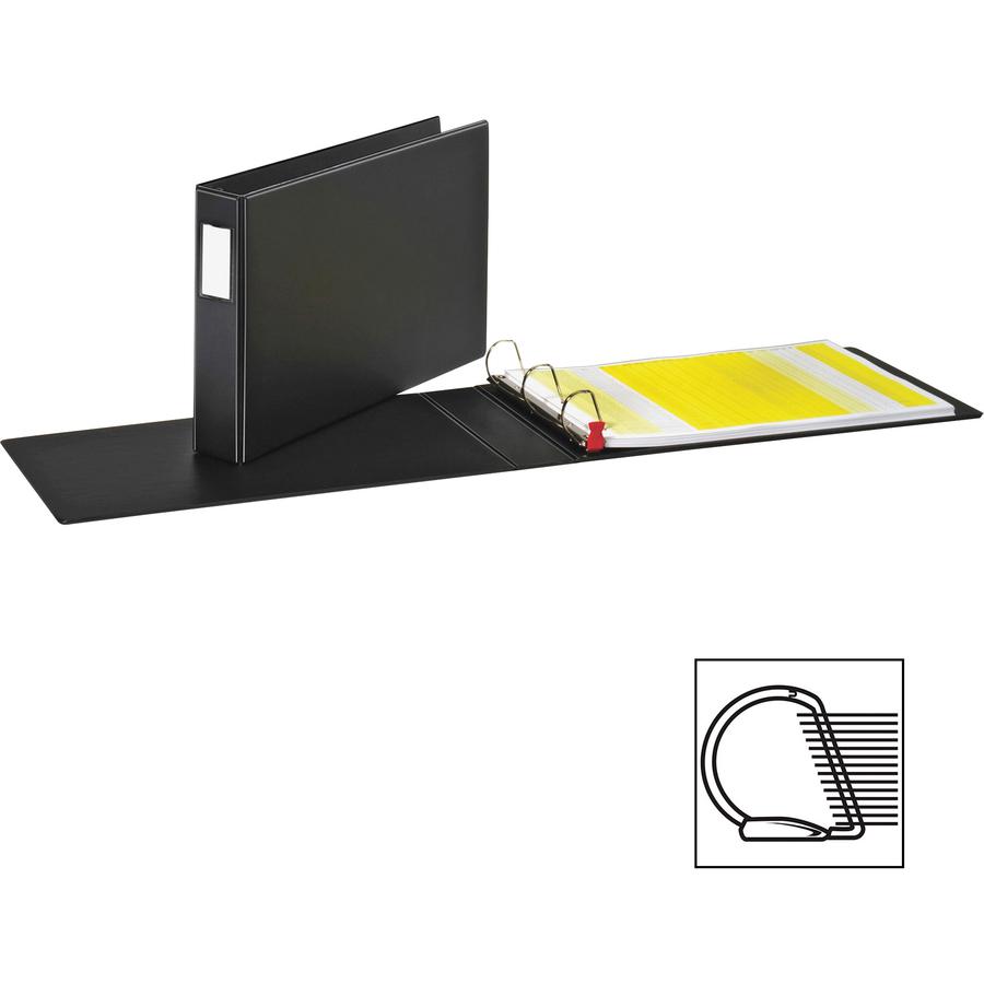 Cardinal EasyOpen Locking Slant-D Tabloid Binders - 2" Binder Capacity - Tabloid - 11" x 17" Sheet Size - 525 Sheet Capacity - 1 1/2" Spine Width - 3 x D-Ring Fastener(s) - Inside Front & Back Pocket(. Picture 6
