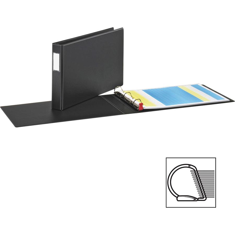 Cardinal EasyOpen Locking Slant-D Tabloid Binders - 1 1/2" Binder Capacity - Tabloid - 11" x 17" Sheet Size - 350 Sheet Capacity - 1 1/5" Spine Width - 3 x D-Ring Fastener(s) - Inside Front & Back Poc. Picture 2