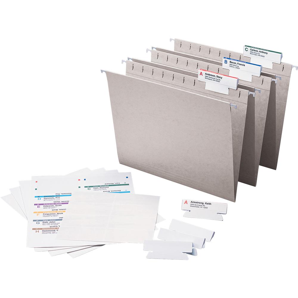 Smead Viewables Premium 3D hanging Folder Tabs and Labels - 1.25" Width x 3.50" Length. Picture 3