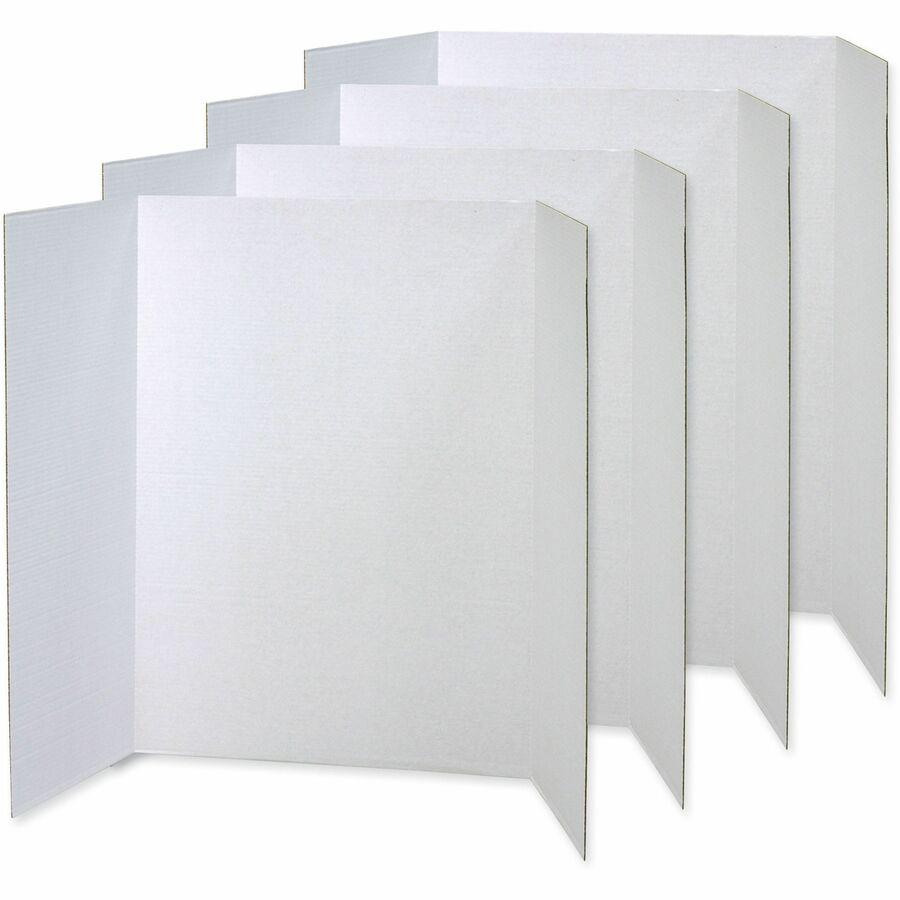 Pacon Presentation Boards - 36" Height x 48" Width - White Surface - 4 / Carton. Picture 9