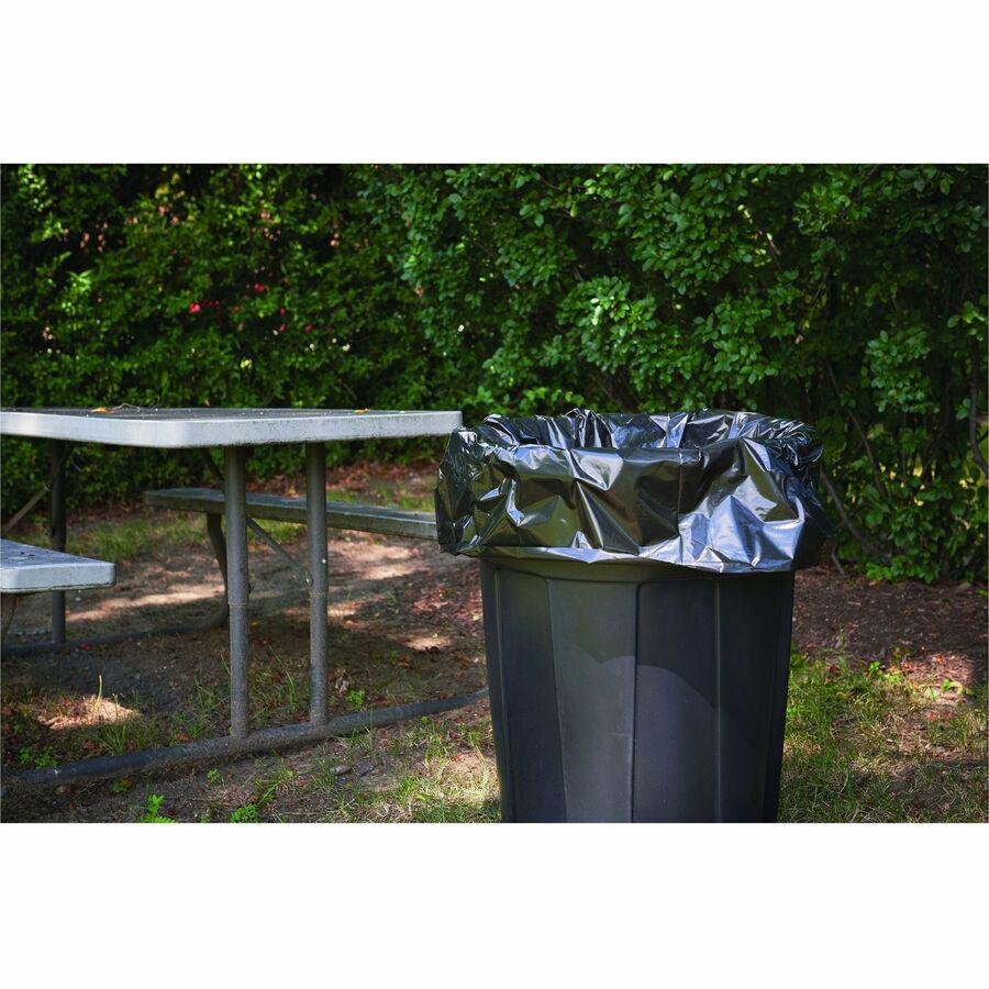 Stout Insect Repellent Trash Bags - 55 gal Capacity - 37" Width x 52" Length - 2 mil (51 Micron) Thickness - Black - Polyethylene - 65/Carton - Recycled. Picture 15