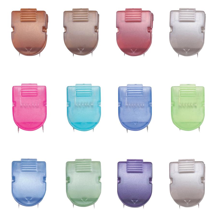 Advantus Brightly Colored Panel Wall Clips - for Paper Clip - Repositionable - 50 / Box - Assorted. Picture 3