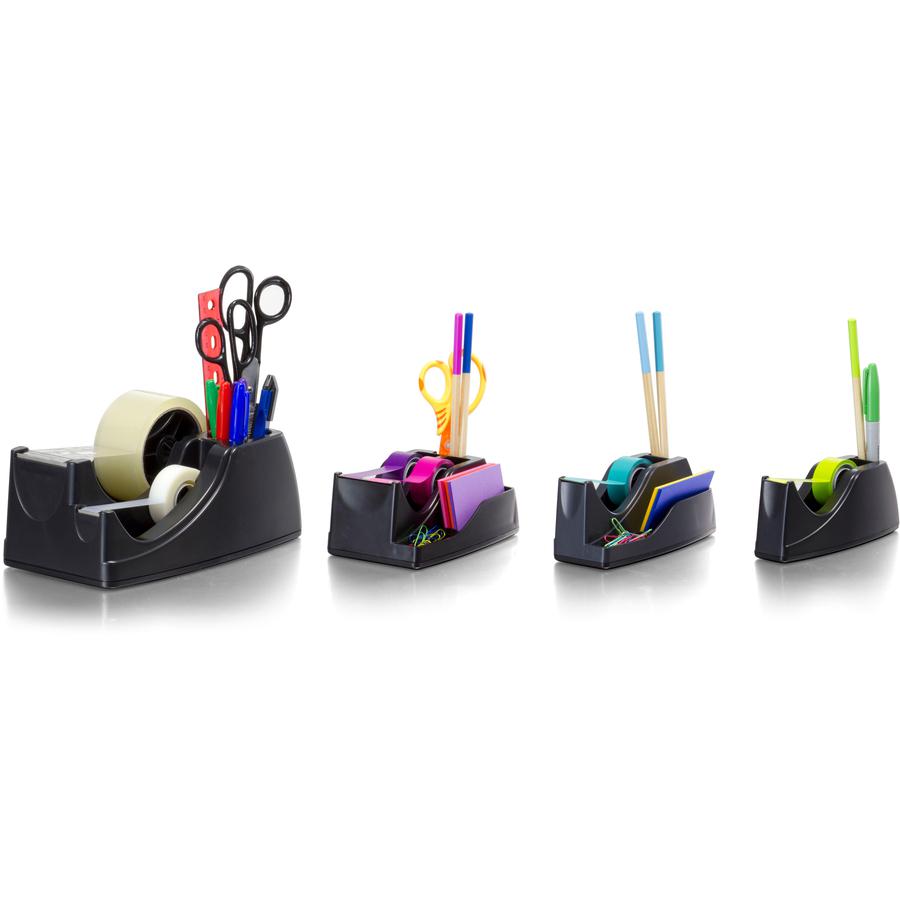 Officemate Heavy-Duty 2-in-1 Tape Dispenser - Holds Total 2 Tape(s) - Black - 1 Each. Picture 7