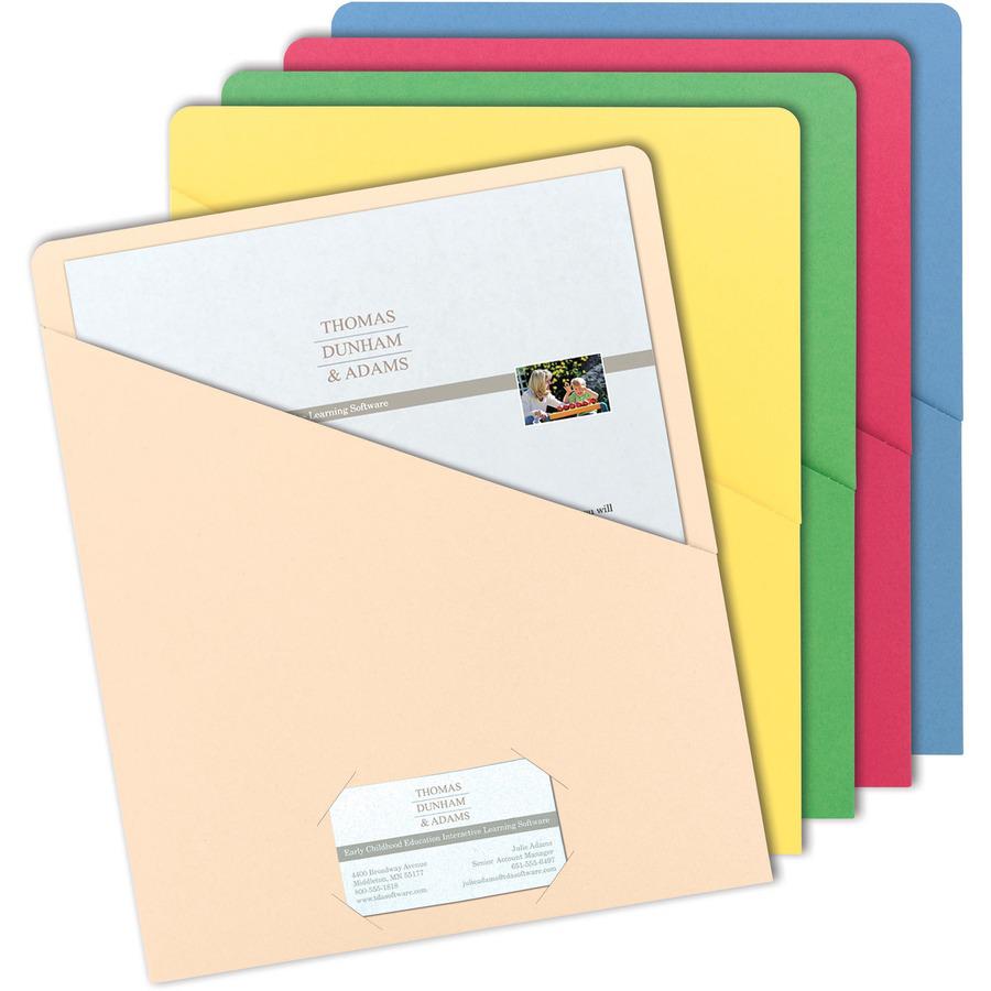 Smead Letter Recycled File Jacket - 8 1/2" x 11" - Manila - Manila - 10% Recycled - 25 / Pack. Picture 6