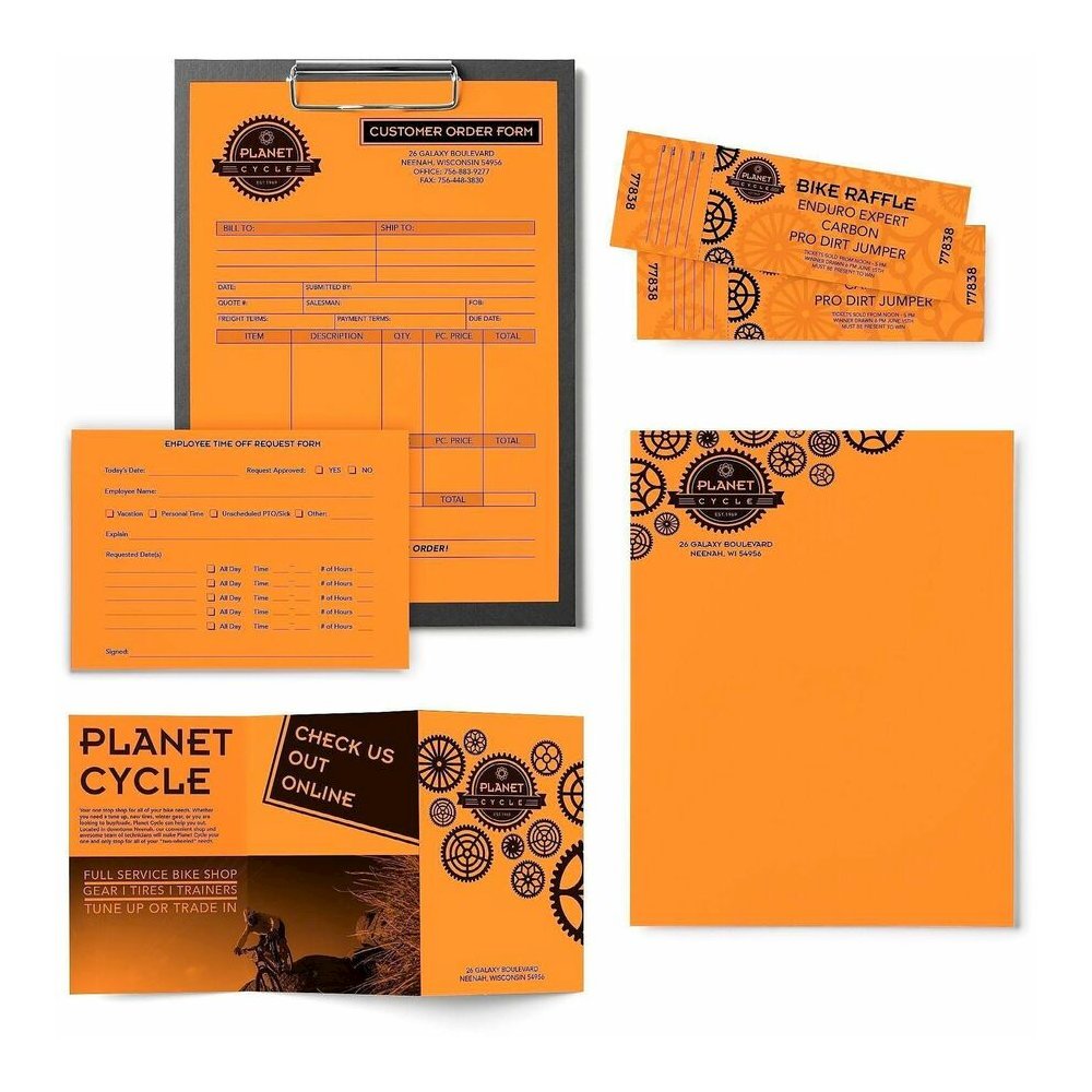 Astrobrights Color Paper - Cosmic Orange - Letter - 8 1/2" x 11" - 24 lb Basis Weight - Smooth - Acid-free, Lignin-free, Heavyweight - Cosmic Orange - 500 / Ream. Picture 2