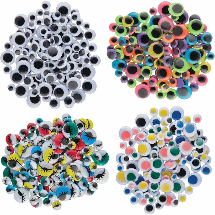 Creativity Street Wiggle Eyes Assortment - Craft - 500 Piece(s) - 500 / Pack - Assorted. Picture 7