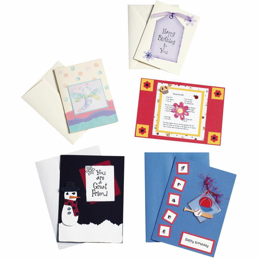 Pacon Card Stock Sheets - Letter- 8.50" x 11" - 65 lb Basis Weight - 100 Sheets/Pack - Card Stock - Ivory. Picture 5