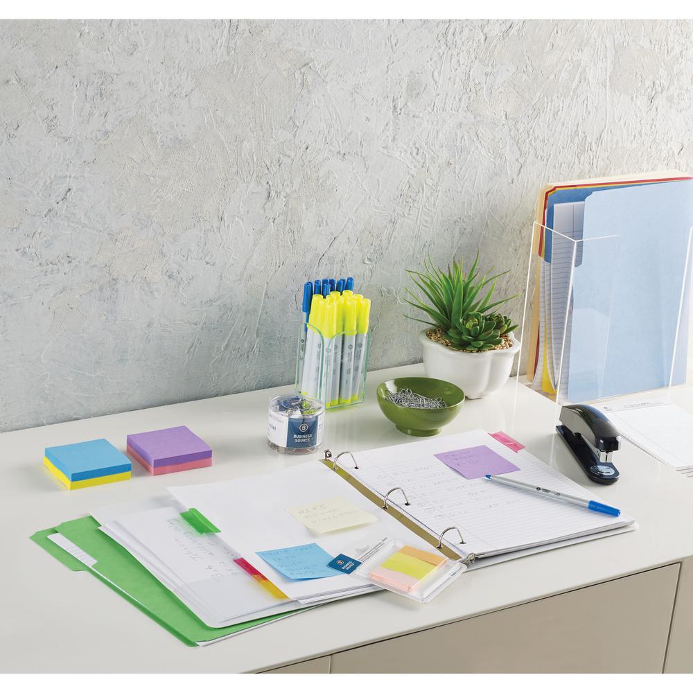 Business Source Writing Pads - 50 Sheets - 0.28" Ruled - 16 lb Basis Weight - Jr.Legal - 8" x 5" Sheet Size - White Paper - Micro Perforated, Easy Tear, Sturdy Back - 1 Dozen. Picture 10