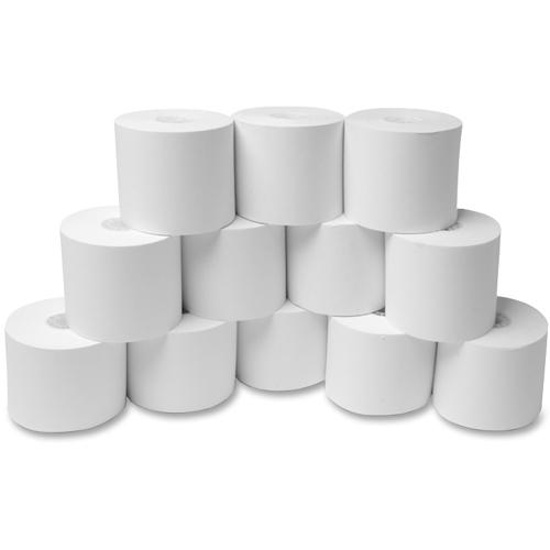 Business Source 150' Adding Machine Rolls - 2 1/4" x 150 ft - Sustainable Forestry Initiative (SFI) - Lint-free - White - 12 / Pack. Picture 6