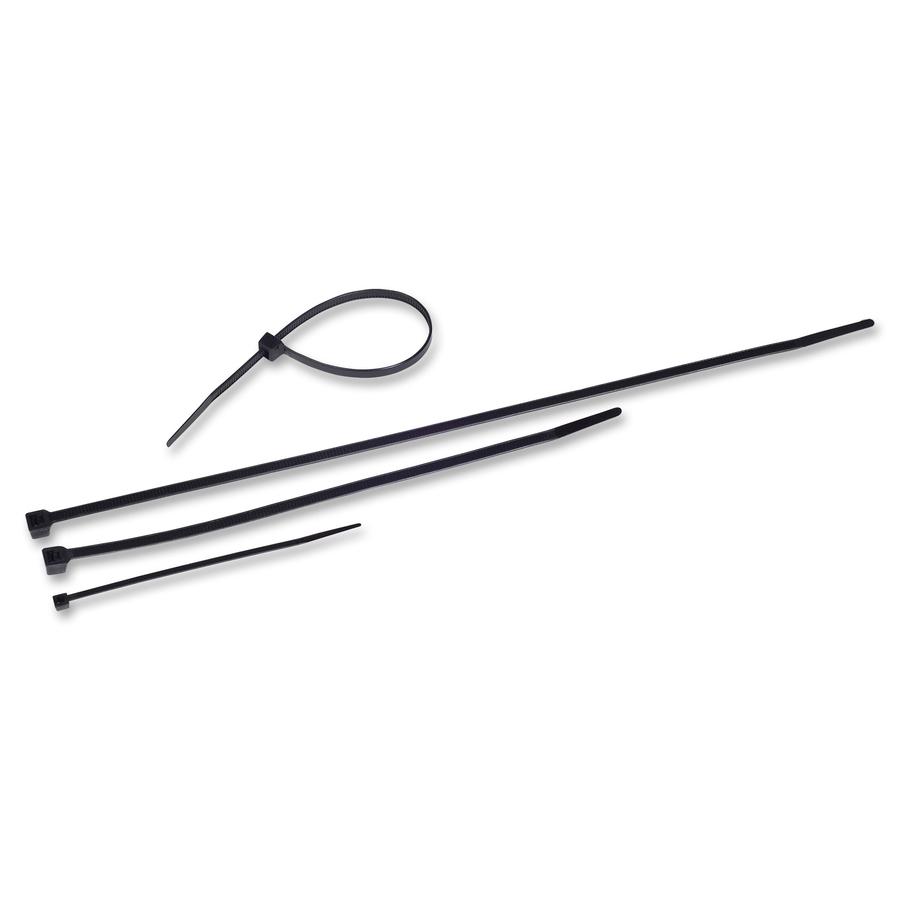 Tatco Tamper-proof Cable Ties - Cable Tie - Black - 1000 - 8" Length. Picture 2