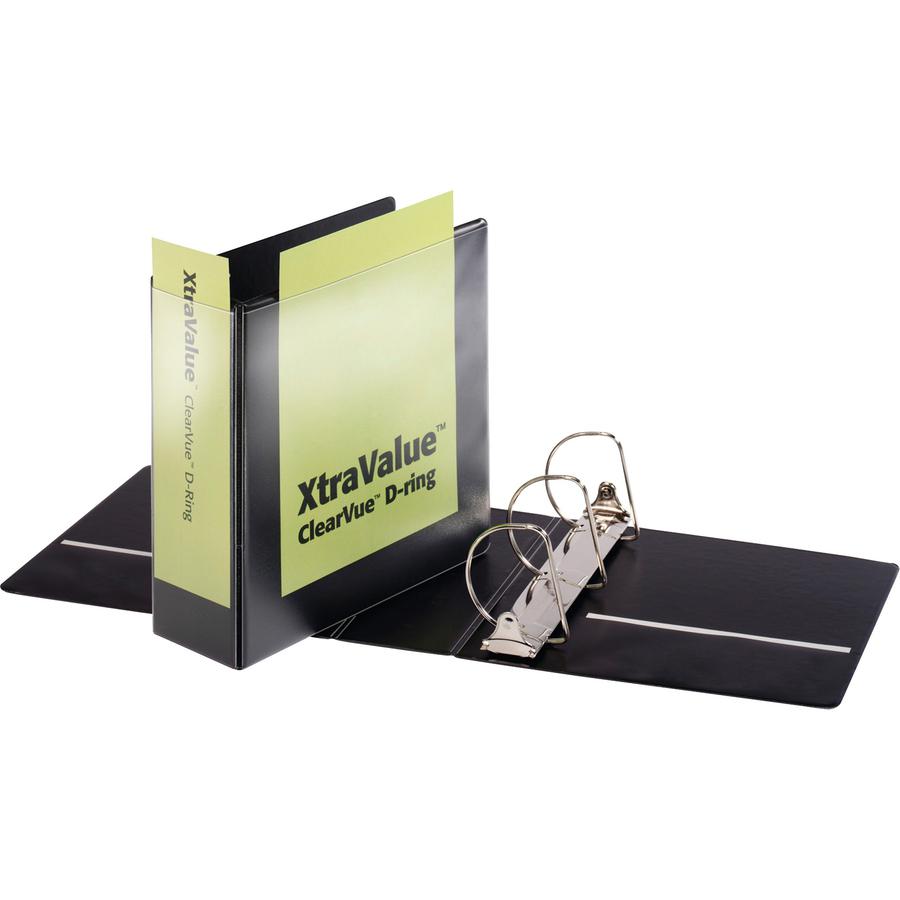 Cardinal Performer ClearVue Slant-D Ring Binder - 4" Binder Capacity - Letter - 8 1/2" x 11" Sheet Size - 835 Sheet Capacity - 3 3/5" Spine Width - 3 x D-Ring Fastener(s) - 2 Inside Front & Back Pocke. Picture 8