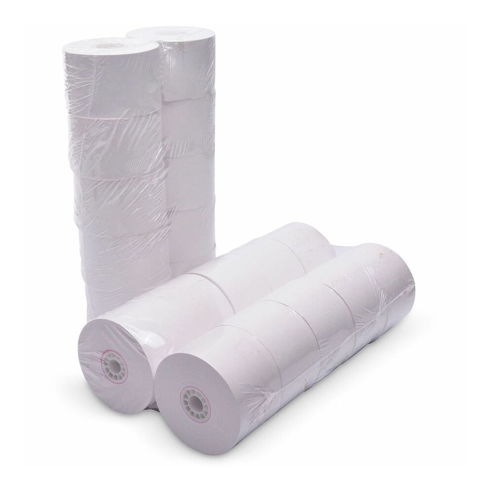 Business Source 1-Ply 155' Adding Machine Paper Rolls - 1 3/4" x 155 ft - 13.80 lb Basis Weight - Sustainable Forestry Initiative (SFI) - Lint-free - White - 1 Pack. Picture 2