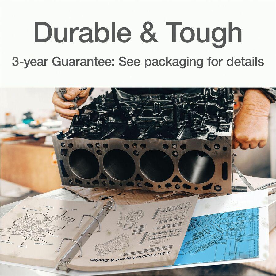 Cardinal Xtralife ClearVue Locking Slant-D Binders - 6" Binder Capacity - Letter - 8 1/2" x 11" Sheet Size - 1300 Sheet Capacity - 5 1/2" Spine Width - 3 x D-Ring Fastener(s) - 2 Inside Front & Back P. Picture 5