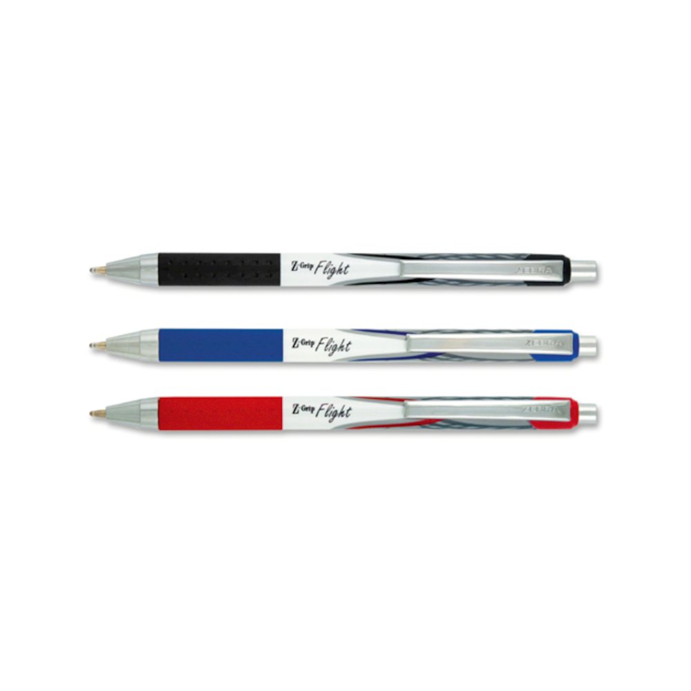 Zebra Z-Grip Flight Retractable Pens - Retractable - Blue Ink - 1 Dozen. Picture 2